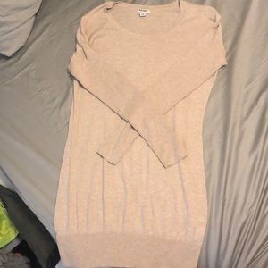 Cream sweater dress